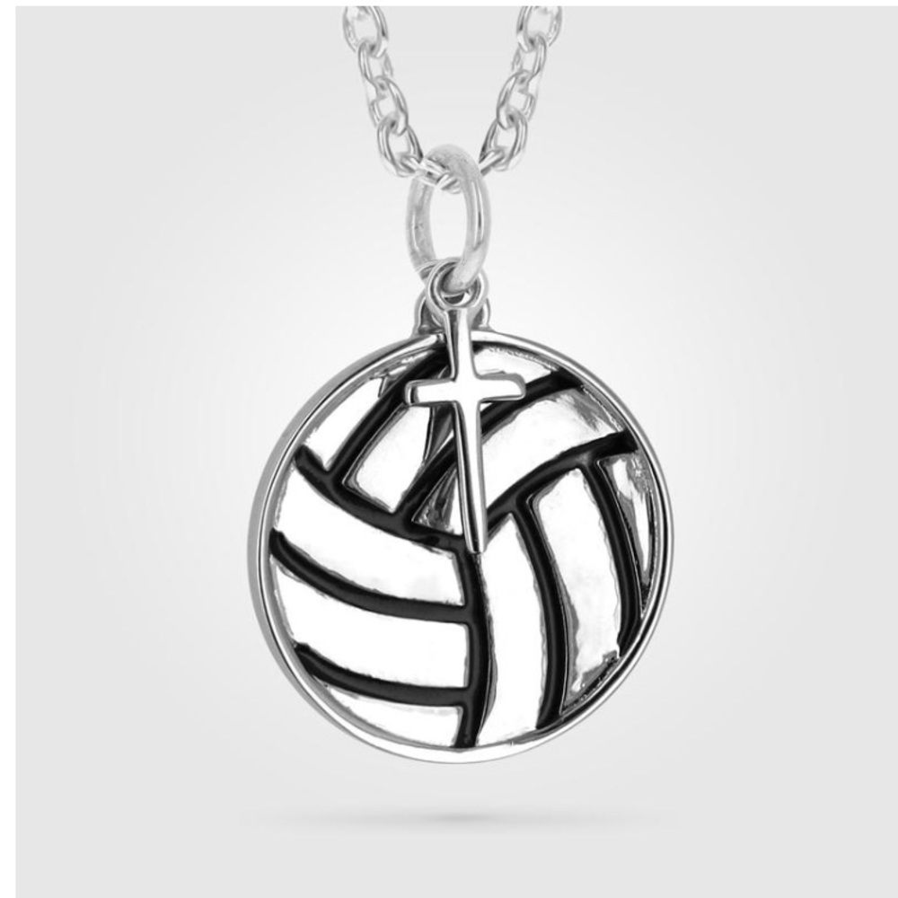 NWB All In Faith Volleyball Necklace
